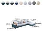 133.07 "W x 70,87" D x 35,43 "H Kissen Top Arm -Sofa mit Chaise