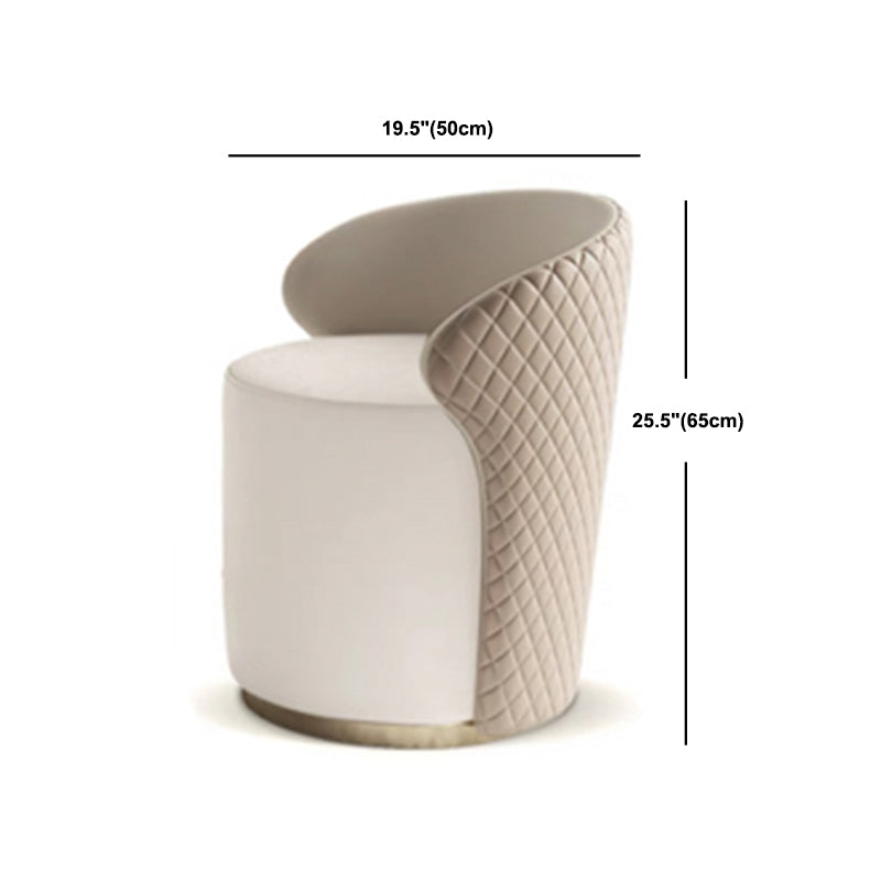 3 Schubladen weißes Make -up -Eitelkeitsverkesseltisch Stuhl Set, 17,71 "W x 29,52" H