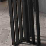 Tavolo da bistrot top di pietra rettangolare tavolo da pub moderno con base metallica