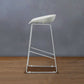 Industrial Low Back Bar Stool Metal Bar Stools in Black for Home Use