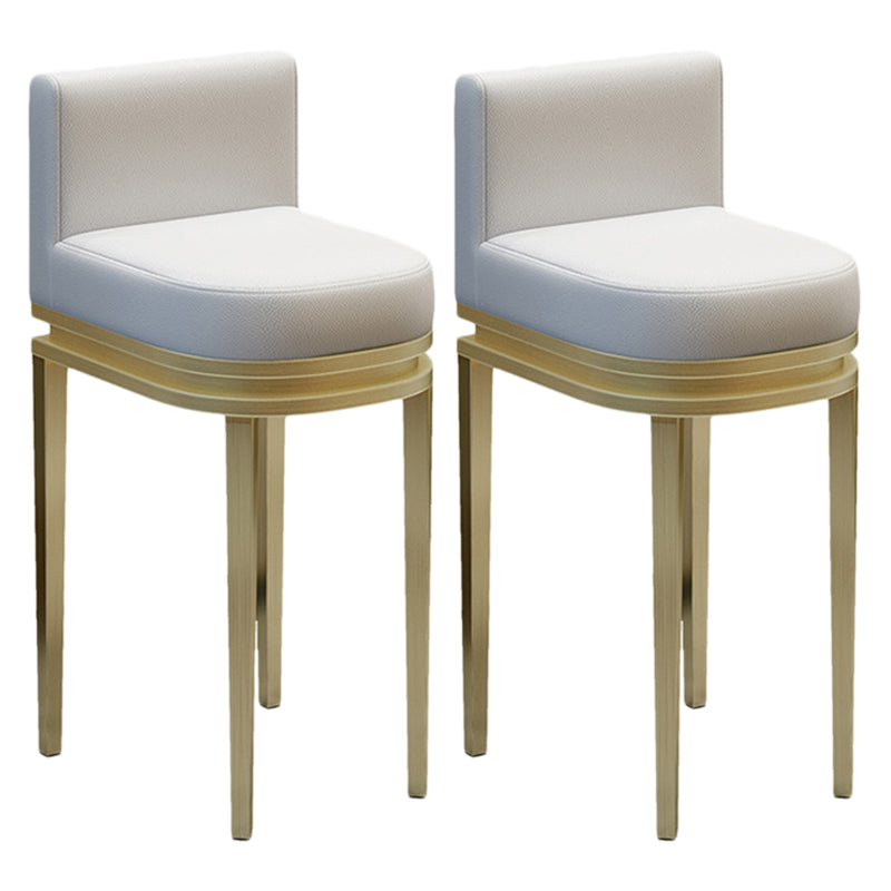 キッチン用のグラム布張りのカウンターハイトスツールメタルバースツール