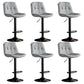 Industrial Metal Barstool Faux Leather Counter Stool With Chrome Base