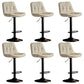 Industrial Metal Barstool Faux Leather Counter Stool With Chrome Base