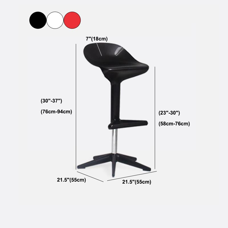 Sgabello da barretta di altezza regolabile scandinava