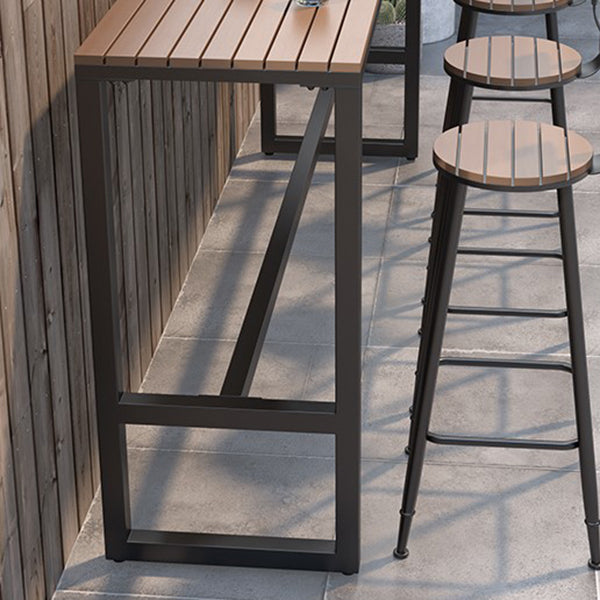 Set di barre industriali 1/2/5 pezzi tavolo da banco in legno con sgabello di metallo