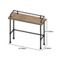 Mesa de barra de madera sólida rectangular Juego de mesa industrial 1/4 piezas de mostrador con taburetes altos