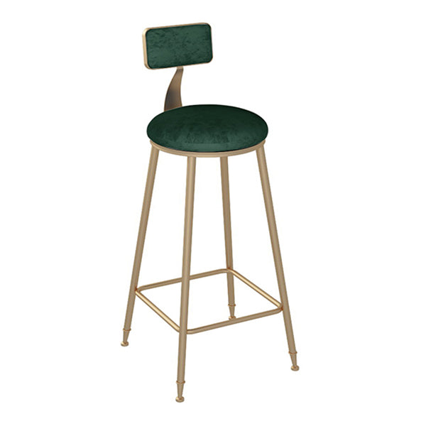 Luxurious Rectangle Marble Bar Table Set 1/3 Pieces Counter Table with Metal Stools Green 30"H Stool (Single) Clearhalo 'Bar Furniture' 'furn' 'furn_home_bar_bar_sets' 'Furniture' 'Home Bars & Bar Sets' 'home_bar_bar_sets' 'Kitchen & Dining Furniture' 5588672