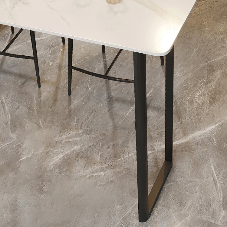 Tavolo da barra di pietra rettangolo industriale set 1/2/4 pezzi per interno