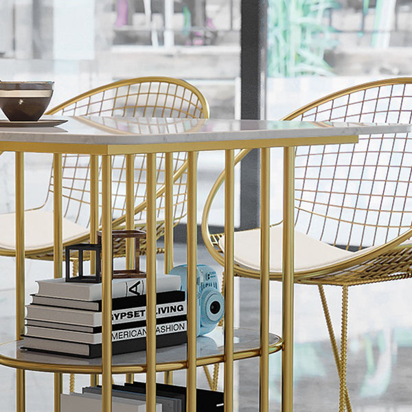 Nordic 1/2/5 Pieces Dining Set White Stone Top Dining Furniture Clearhalo 'Dining Room Sets' 'Dining Tables & Seating' 'dining_room_set' 'furn' 'furn_dining_room_set' 'Furniture' 'Kitchen & Dining Furniture' 5588805