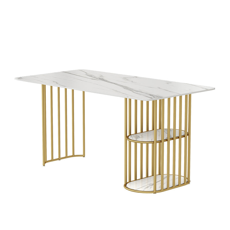 Nordic 1/2/5 Pieces Dining Set White Stone Top Dining Furniture Clearhalo 'Dining Room Sets' 'Dining Tables & Seating' 'dining_room_set' 'furn' 'furn_dining_room_set' 'Furniture' 'Kitchen & Dining Furniture' 5588806