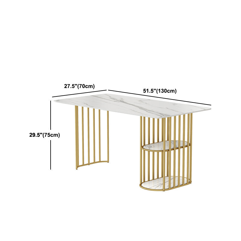 Nordic 1/2/5 Pieces Dining Set White Stone Top Dining Furniture Clearhalo 'Dining Room Sets' 'Dining Tables & Seating' 'dining_room_set' 'furn' 'furn_dining_room_set' 'Furniture' 'Kitchen & Dining Furniture' 5588810