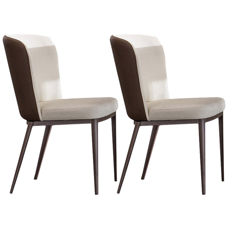 Modern Dining Set 1/2/5/7 Pcs Sintered Stone Dining Table with Chairs 2 White Chairs Clearhalo 'Dining Room Sets' 'Dining Tables & Seating' 'dining_room_set' 'furn' 'furn_dining_room_set' 'Furniture' 'Kitchen & Dining Furniture' 5588876