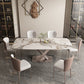 Modern Dining Set 1/2/5/7 Pcs Sintered Stone Dining Table with Chairs Clearhalo 'Dining Room Sets' 'Dining Tables & Seating' 'dining_room_set' 'furn' 'furn_dining_room_set' 'Furniture' 'Kitchen & Dining Furniture' 5588878