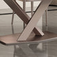 Modern Dining Set 1/2/5/7 Pcs Sintered Stone Dining Table with Chairs Clearhalo 'Dining Room Sets' 'Dining Tables & Seating' 'dining_room_set' 'furn' 'furn_dining_room_set' 'Furniture' 'Kitchen & Dining Furniture' 5588882