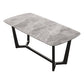 Modern Dining Set Stone 1/5/6/7 Pieces Dining Furniture for Indoor Clearhalo 'Dining Room Sets' 'Dining Tables & Seating' 'dining_room_set' 'furn' 'furn_dining_room_set' 'Furniture' 'Kitchen & Dining Furniture' 5588926