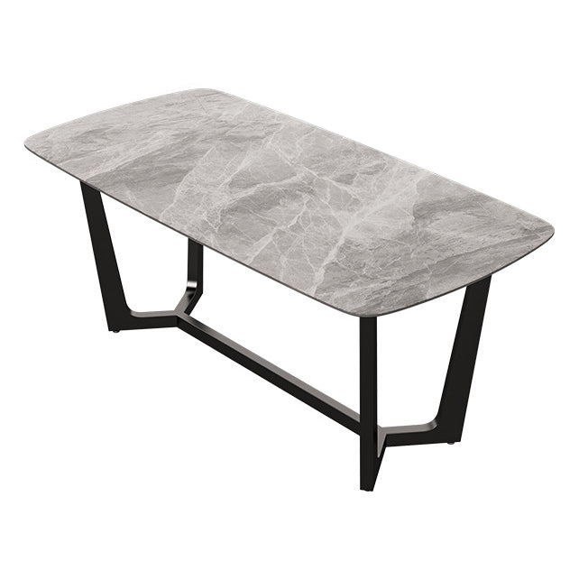 Modern Dining Set Stone 1/5/6/7 Pieces Dining Furniture for Indoor Clearhalo 'Dining Room Sets' 'Dining Tables & Seating' 'dining_room_set' 'furn' 'furn_dining_room_set' 'Furniture' 'Kitchen & Dining Furniture' 5588926