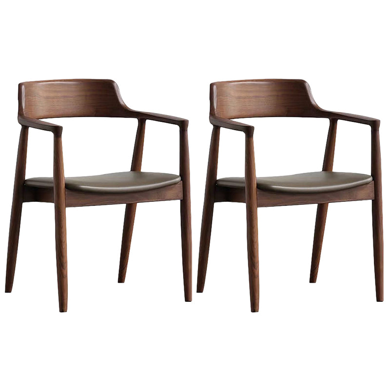 Modern 1/2/4/5 Pieces Dining Set Solid Wood Double Pedestal Dinette Set 2 Wood Chairs Clearhalo 'Dining Room Sets' 'Dining Tables & Seating' 'dining_room_set' 'furn' 'furn_dining_room_set' 'Furniture' 'Kitchen & Dining Furniture' 5588964