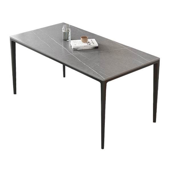 Ensemble de table à manger contemporaine 1/4/5/7 pièces Table à manger rectangulaire avec chaises sans accoudoirs