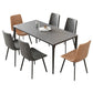 Ensemble de table à manger contemporaine 1/4/5/7 pièces Table à manger rectangulaire avec chaises sans accoudoirs