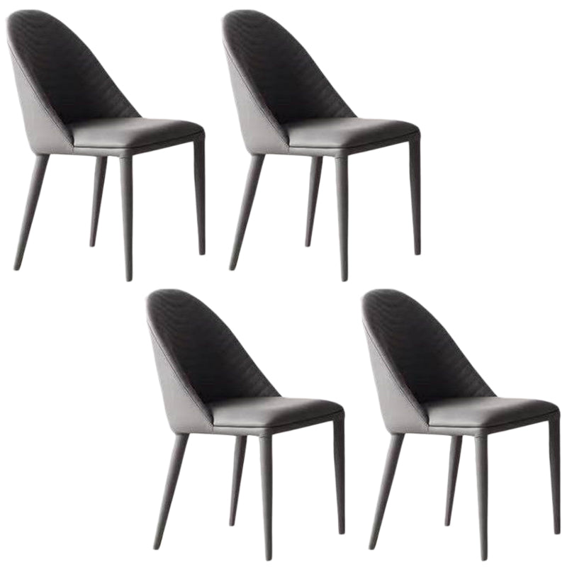 Modern Dining Set Stone 1/4/5/7 Pieces Dining Table with Leather Chairs for Indoor 4 Grey Chairs Clearhalo 'Dining Room Sets' 'Dining Tables & Seating' 'dining_room_set' 'furn' 'furn_dining_room_set' 'Furniture' 'Kitchen & Dining Furniture' 5589031