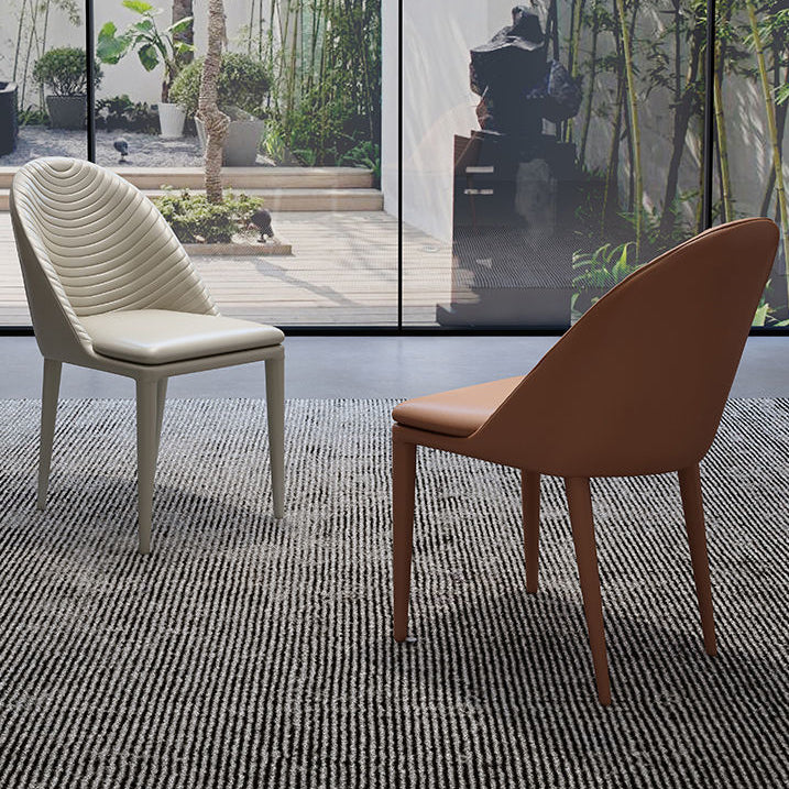 Modern Dining Set Stone 1/4/5/7 Pieces Dining Table with Leather Chairs for Indoor Clearhalo 'Dining Room Sets' 'Dining Tables & Seating' 'dining_room_set' 'furn' 'furn_dining_room_set' 'Furniture' 'Kitchen & Dining Furniture' 5589042