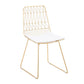 Glam 1/2/5 Pieces Dining Set Stone Top Dining Table with Chairs for Restaurant Clearhalo 'Dining Room Sets' 'Dining Tables & Seating' 'dining_room_set' 'furn' 'furn_dining_room_set' 'Furniture' 'Kitchen & Dining Furniture' 5589075