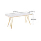 Glam 1/2/5 Pieces Dining Set Stone Top Dining Table with Chairs for Restaurant Clearhalo 'Dining Room Sets' 'Dining Tables & Seating' 'dining_room_set' 'furn' 'furn_dining_room_set' 'Furniture' 'Kitchen & Dining Furniture' 5589078