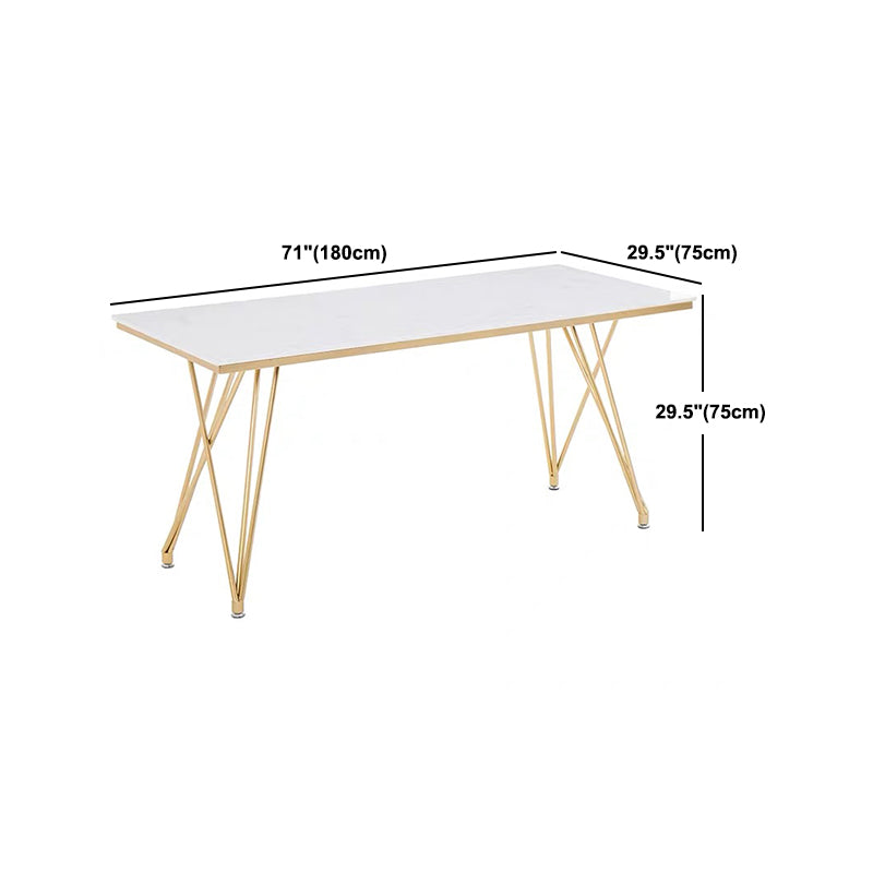 Glam 1/2/5 Pieces Dining Set Stone Top Dining Table with Chairs for Restaurant Clearhalo 'Dining Room Sets' 'Dining Tables & Seating' 'dining_room_set' 'furn' 'furn_dining_room_set' 'Furniture' 'Kitchen & Dining Furniture' 5589079