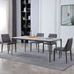 Ensemble de Table à manger en pierre frittée, 1/4/5 pièces, chaises à manger modernes à oreilles