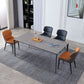 Ensemble de Table à manger en pierre frittée, 1/4/5 pièces, chaises à manger modernes à oreilles
