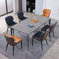 Ensemble de Table à manger en pierre frittée, 1/4/5 pièces, chaises à manger modernes à oreilles