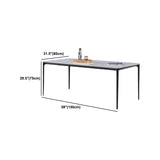 Sintered Stone Esstisch Set 1/4/5 Stcs Moderne Essbackstühle