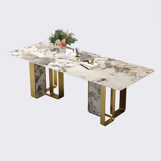 Contemporary Dining Set Stone 1/4/7 Pieces Dining Furniture for Home Clearhalo 'Dining Room Sets' 'Dining Tables & Seating' 'dining_room_set' 'furn' 'furn_dining_room_set' 'Furniture' 'Kitchen & Dining Furniture' 5589119