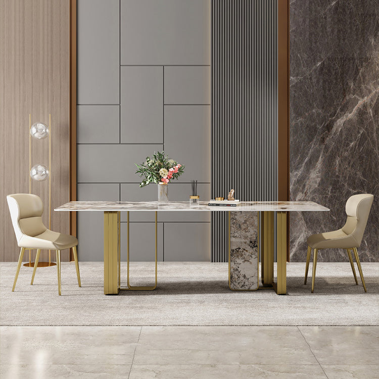 Contemporary Dining Set Stone 1/4/7 Pieces Dining Furniture for Home Clearhalo 'Dining Room Sets' 'Dining Tables & Seating' 'dining_room_set' 'furn' 'furn_dining_room_set' 'Furniture' 'Kitchen & Dining Furniture' 5589123