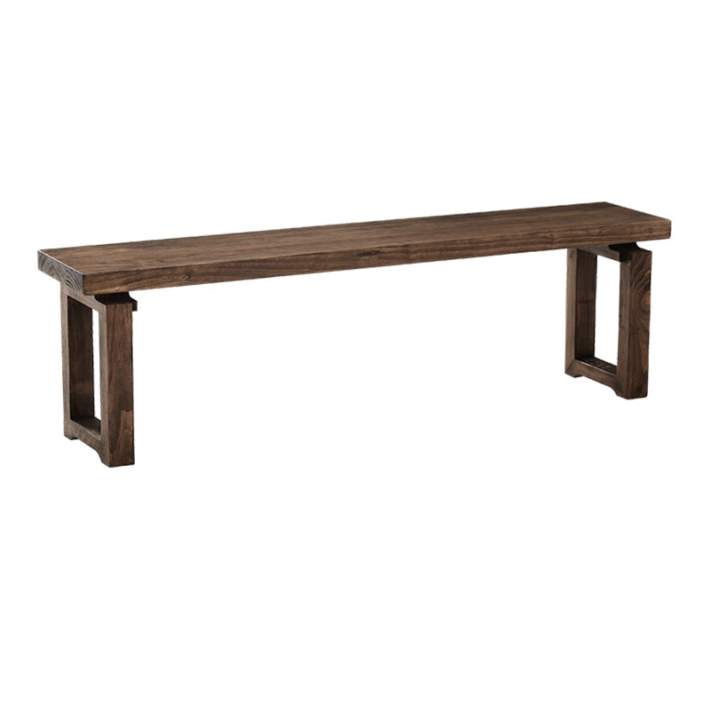 Modern 1/2/3/5 Pieces Dining Set Rectangle Double Pedestal Dinette Set in Natural Bench 59“L x 12"W Clearhalo 'Dining Room Sets' 'Dining Tables & Seating' 'dining_room_set' 'furn' 'furn_dining_room_set' 'Furniture' 'Kitchen & Dining Furniture' 5589131