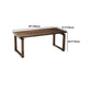 Modern 1/2/3/5 Pieces Dining Set Rectangle Double Pedestal Dinette Set in Natural Clearhalo 'Dining Room Sets' 'Dining Tables & Seating' 'dining_room_set' 'furn' 'furn_dining_room_set' 'Furniture' 'Kitchen & Dining Furniture' 5589150