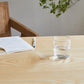 Pine Wood Top Dining Table Contemporary Dining Table with Double Pedestal Base