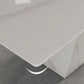 Stone Rectangle Dining Table Contemporary Dining Table with Pedestal Base