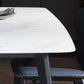 Rectangle Industrial Stone Table Standard Height Kitchen Room Table with 4 Legs