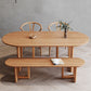 Pine Solid Wood Dining Room Collection Natural Base Modern Dining Site Table