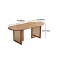 Pine Solid Wood Dining Room Collection Natural Base Modern Dining Site Table