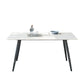 Sintered Stone Rectangle Dining Table Industrial Dining Room Table