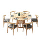 Rubberwood Solid Wood Table Round Dining Table for Kitchen Table Natural Without Chairs Clearhalo 'Dining Tables & Seating' 'Dining Tables' 'dining_table' 'furn' 'furn_dining_table' 'Furniture' 'Kitchen & Dining Furniture' 5589390