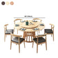 Rubberwood Solid Wood Table Round Dining Table for Kitchen Table Clearhalo 'Dining Tables & Seating' 'Dining Tables' 'dining_table' 'furn' 'furn_dining_table' 'Furniture' 'Kitchen & Dining Furniture' 5589397