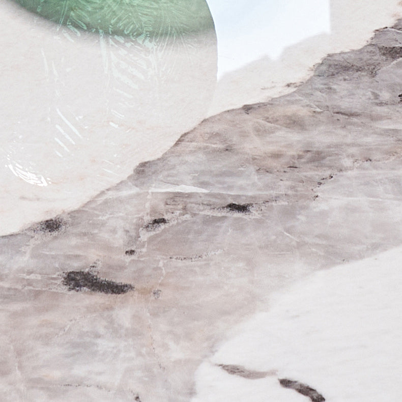 Round Sintered Stone Dining Table Modern Convertible Furniture with Pedestal Base Clearhalo 'Dining Tables & Seating' 'Dining Tables' 'dining_table' 'furn' 'furn_dining_table' 'Furniture' 'Kitchen & Dining Furniture' 5589428