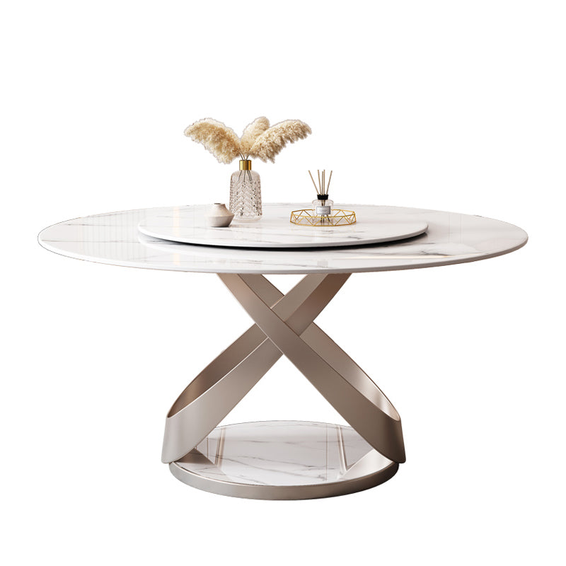 Pedestal Casual Dining Table Round Table for Home Kitchen Desk Clearhalo 'Dining Tables & Seating' 'Dining Tables' 'dining_table' 'furn' 'furn_dining_table' 'Furniture' 'Kitchen & Dining Furniture' 5589459