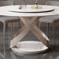 Pedestal Casual Dining Table Round Table for Home Kitchen Desk Clearhalo 'Dining Tables & Seating' 'Dining Tables' 'dining_table' 'furn' 'furn_dining_table' 'Furniture' 'Kitchen & Dining Furniture' 5589461