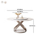 Pedestal Casual Dining Table Round Table for Home Kitchen Desk Clearhalo 'Dining Tables & Seating' 'Dining Tables' 'dining_table' 'furn' 'furn_dining_table' 'Furniture' 'Kitchen & Dining Furniture' 5589465