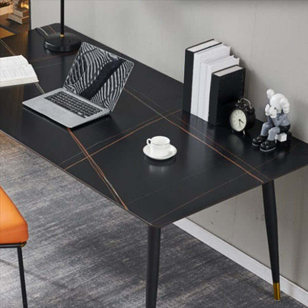 Sintered Stone Home Dining Table Industrial Rectangle Dining Room Table Clearhalo 'Dining Tables & Seating' 'Dining Tables' 'dining_table' 'furn' 'furn_dining_table' 'Furniture' 'Kitchen & Dining Furniture' 5589471