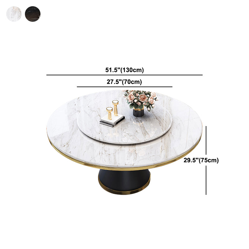 Contemporary Dining Table Pedestal Table for Home Kitchen Dinner Clearhalo 'Dining Tables & Seating' 'Dining Tables' 'dining_table' 'furn' 'furn_dining_table' 'Furniture' 'Kitchen & Dining Furniture' 5589509